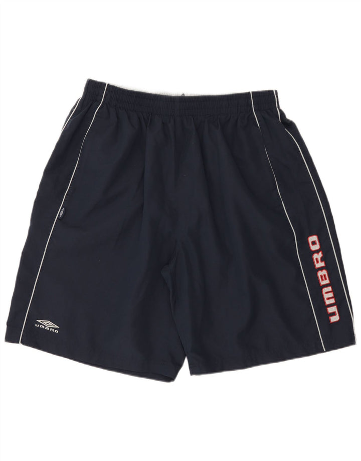 Pantaloncini da bagno grafici da uomo Umbro 2XL poliestere blu navy