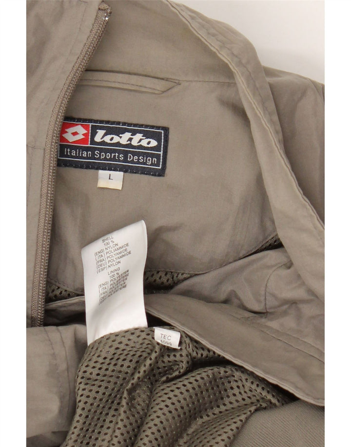 Giubbotto bomber da uomo Lotto UK 40 Large Grigio Nylon