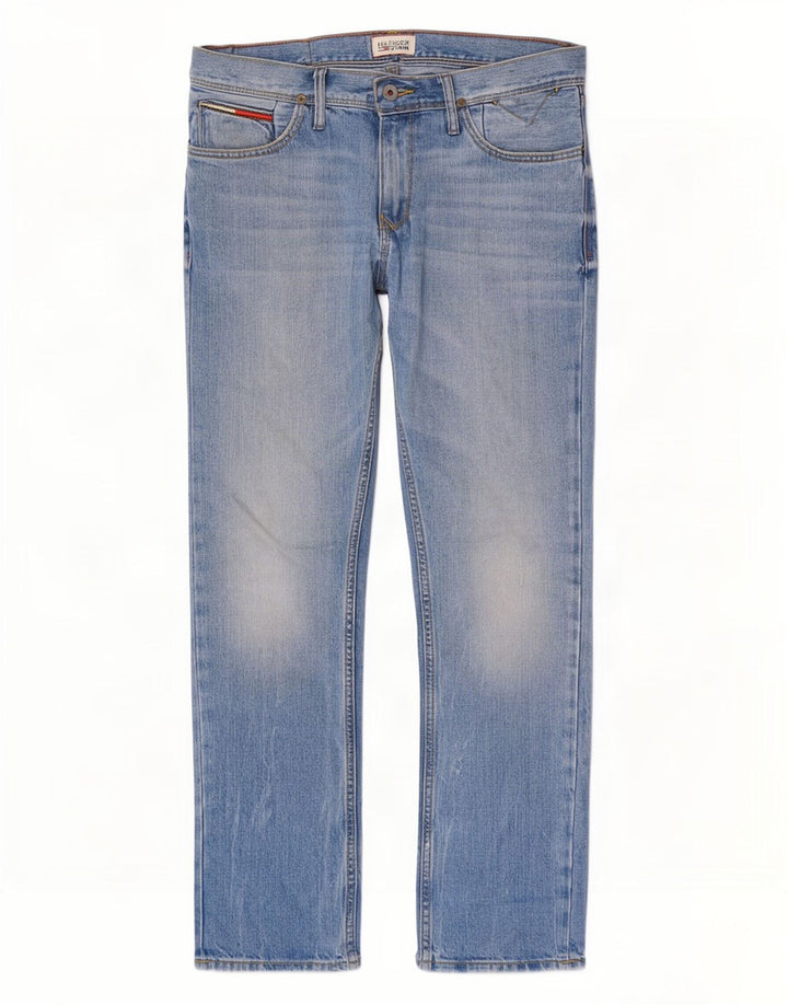 Jeans slim da uomo Tommy Hilfiger W30 L30 cotone blu