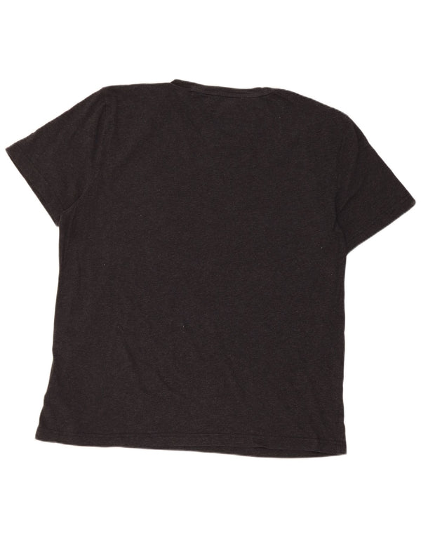 T-shirt grafica da uomo Tommy Hilfiger Top 2XL cotone grigio