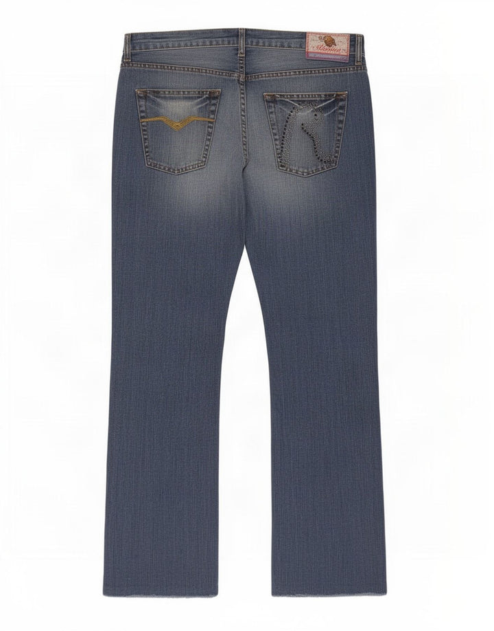 Jeans bootcut da donna Replay W32 L34 cotone blu