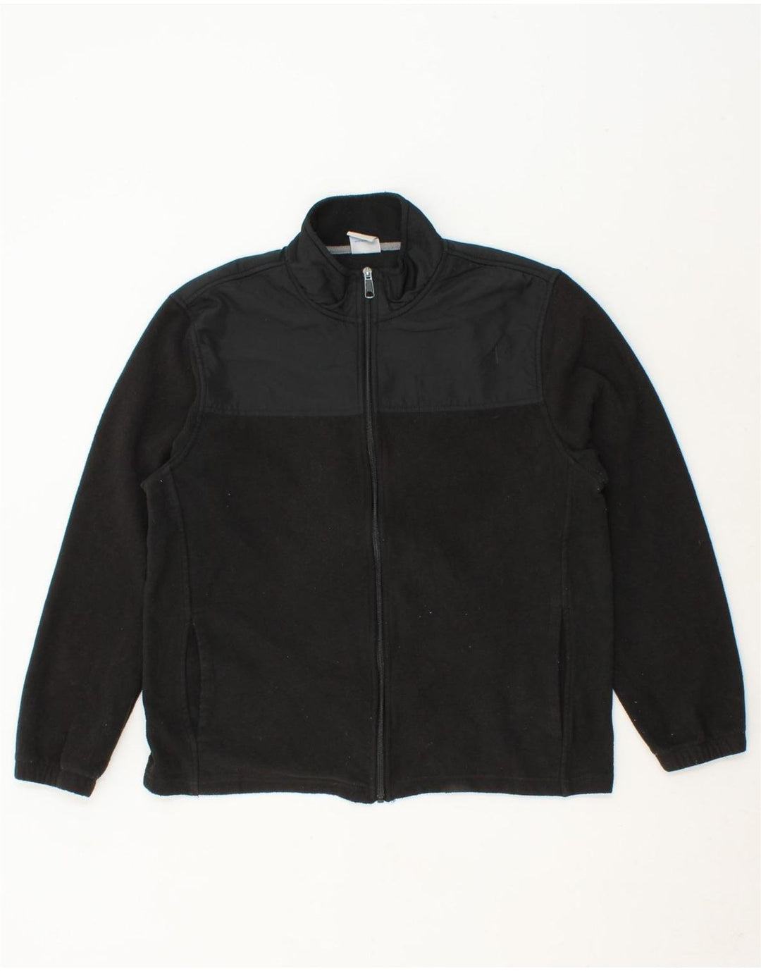 STARTER Mens Fleece Jacket UK 38/40 Medium Black Polyester Vintage Starter and Second-Hand Starter from Messina Hembry 