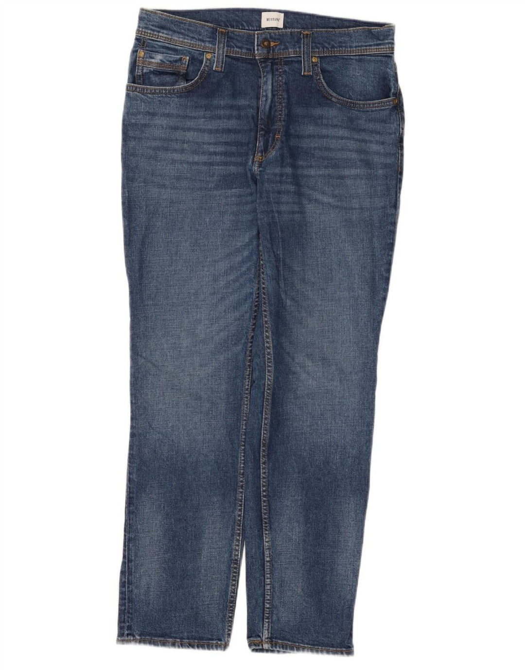 Mustang Jeans dritti da uomo W34 L30 in cotone blu