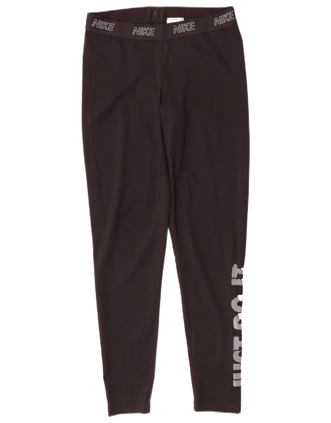Leggings grafici da donna Nike UK 14 grande poliestere nero