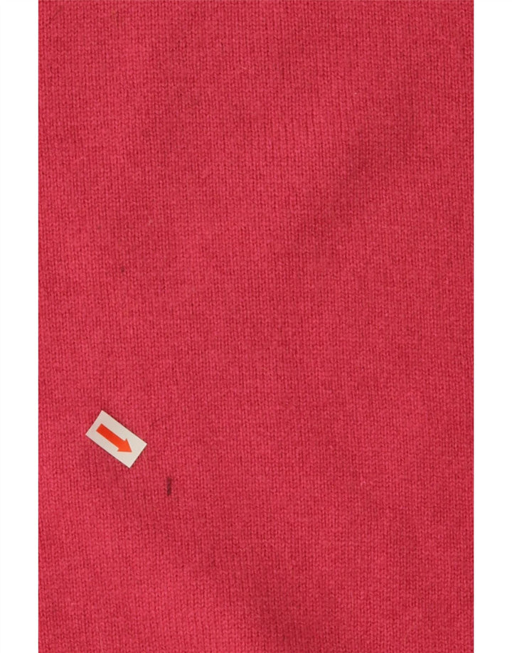 LYLE & SCOTT Mens Crew Neck Jumper Sweater Large Pink New Wool Vintage Lyle & Scott and Second-Hand Lyle & Scott from Messina Hembry 