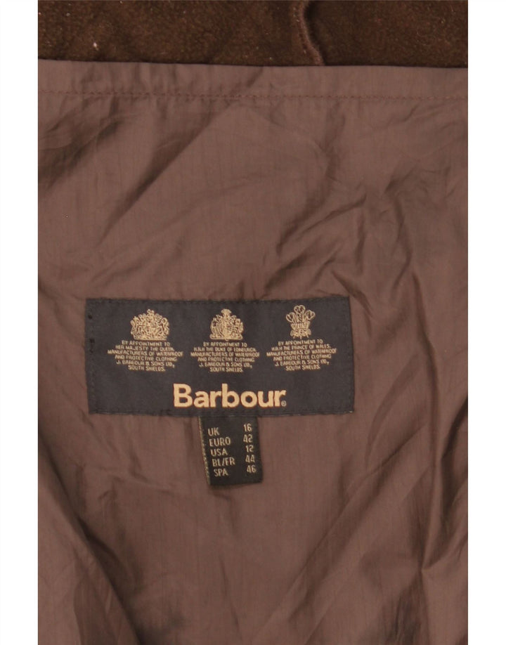Barbour Womens Quilted Jacket UK 16 Large Brown