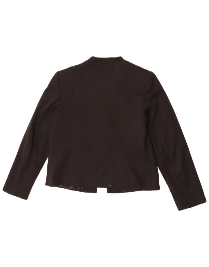 Giacca blazer aperta da donna M&Co UK 12 poliestere nero medio