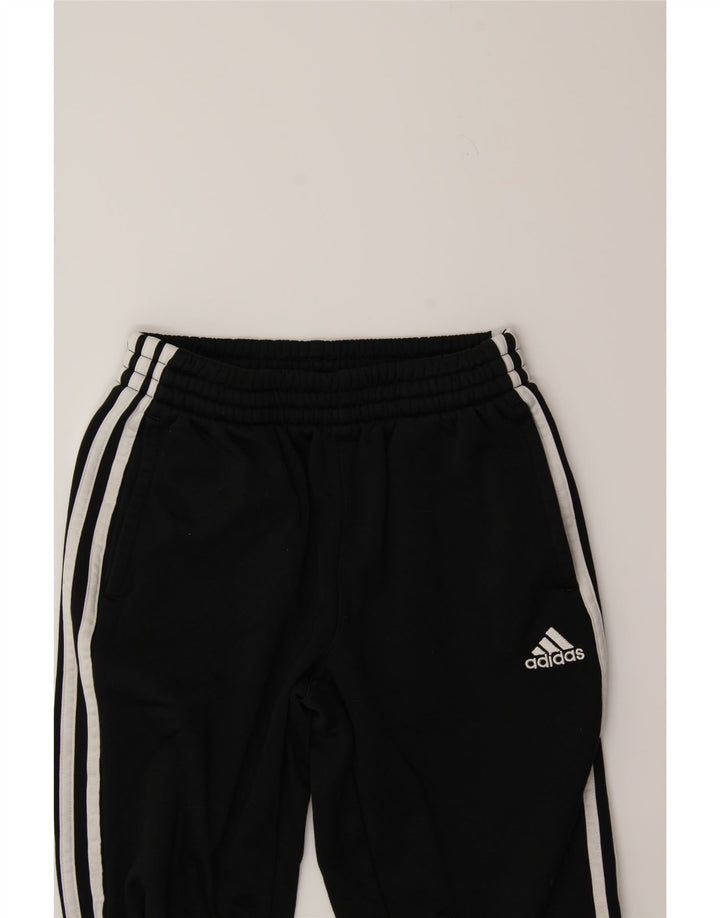 ADIDAS Boys Tracksuit Trousers 9-10 Years  Black Vintage Adidas and Second-Hand Adidas from Messina Hembry 