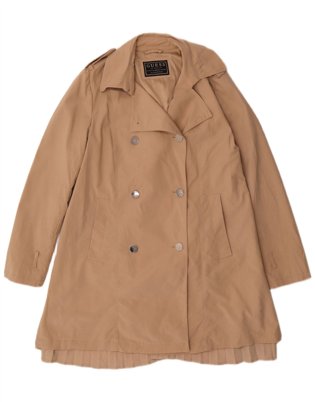 Trench da donna GUESS UK 14 Poliestere beige medio