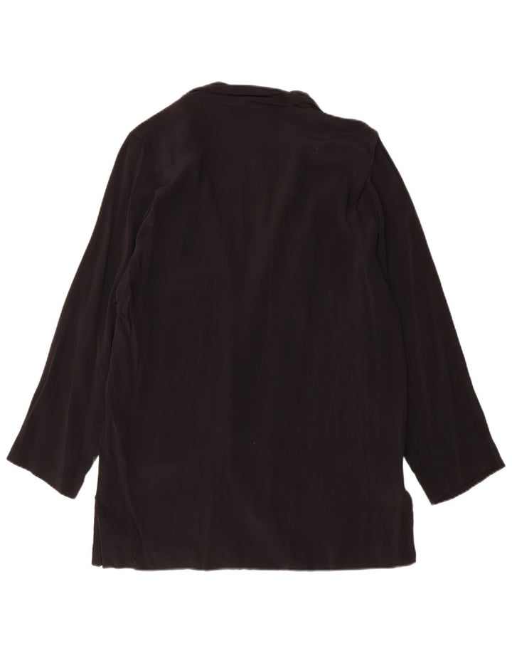 Donna Enrica Giacca blazer a 2 bottoni da donna UK 16 grande nera