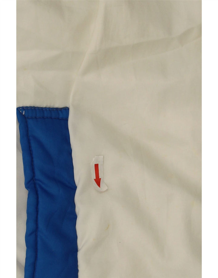 Giacca imbottita vintage da uomo UK 42 XL color block blu