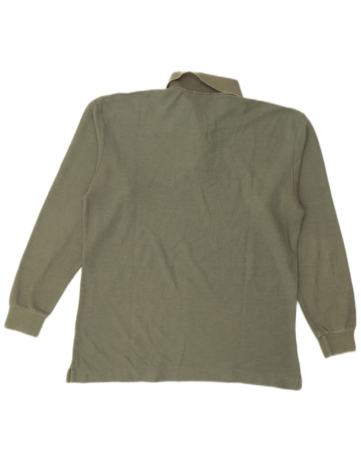 Polo Fila Uomo Manica Lunga IT 48 Cotone Verde Medio