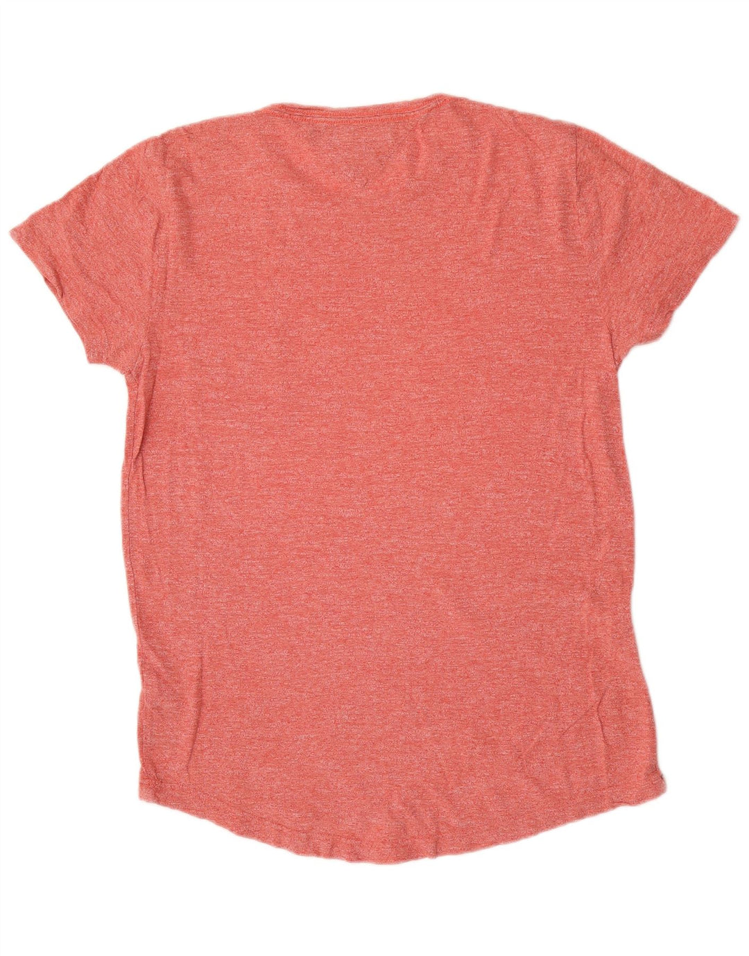 T-shirt da uomo Tommy Hilfiger Top in cotone chiazzato rosso medio