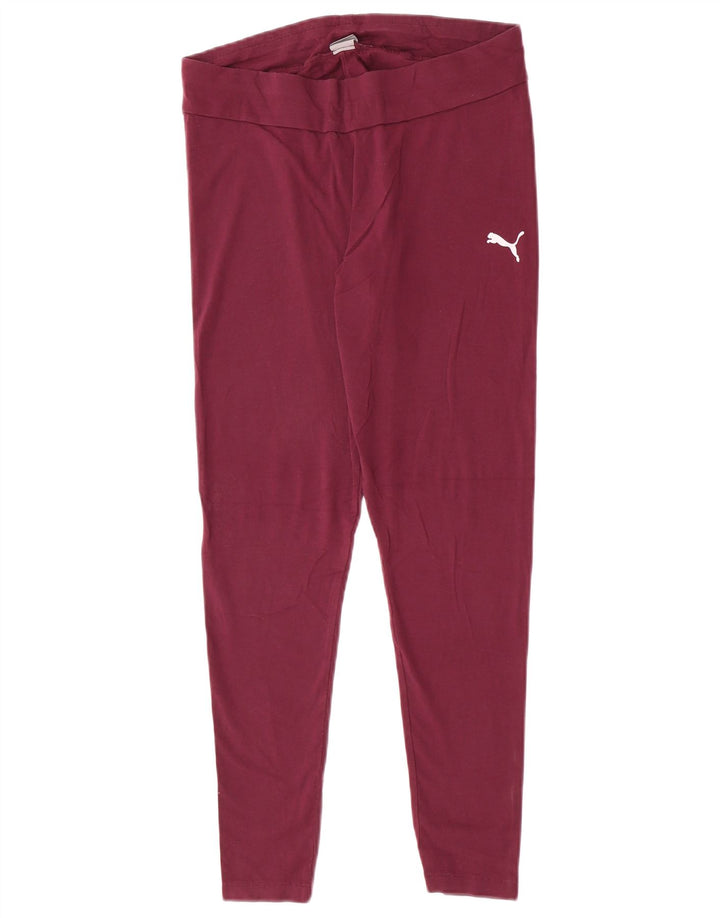 Leggings grafici da donna Puma UK 14 Large Maroon