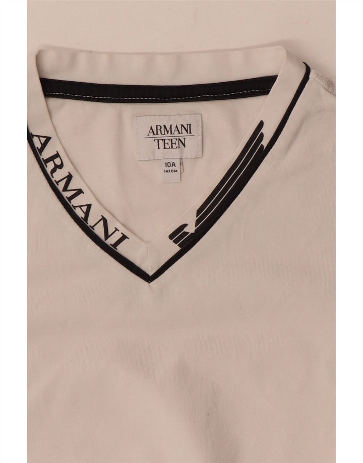 T-shirt grafica per bambino Armani 9-10 anni bianca