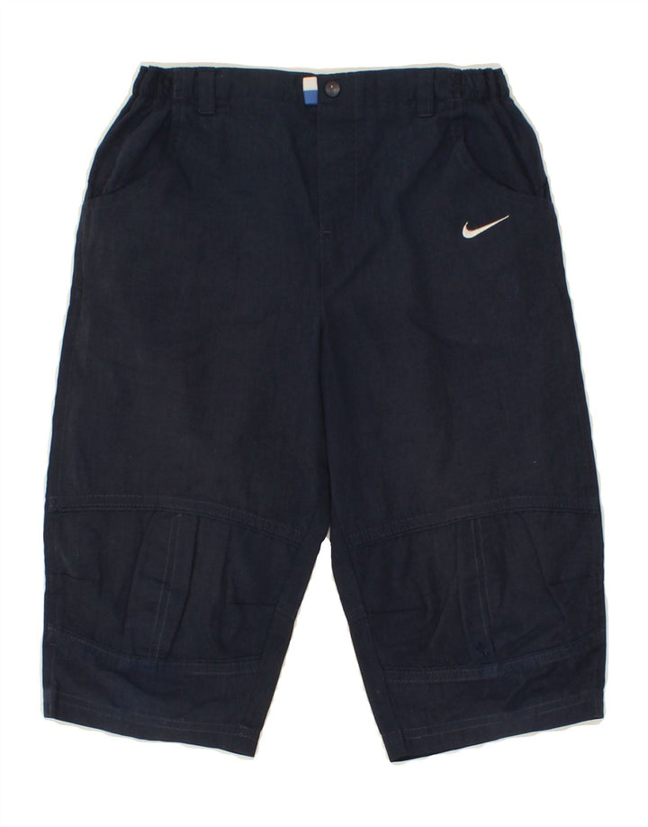 NIKE Boys Bermuda Shorts 6-7 Years Large  Navy Blue Vintage Nike and Second-Hand Nike from Messina Hembry 