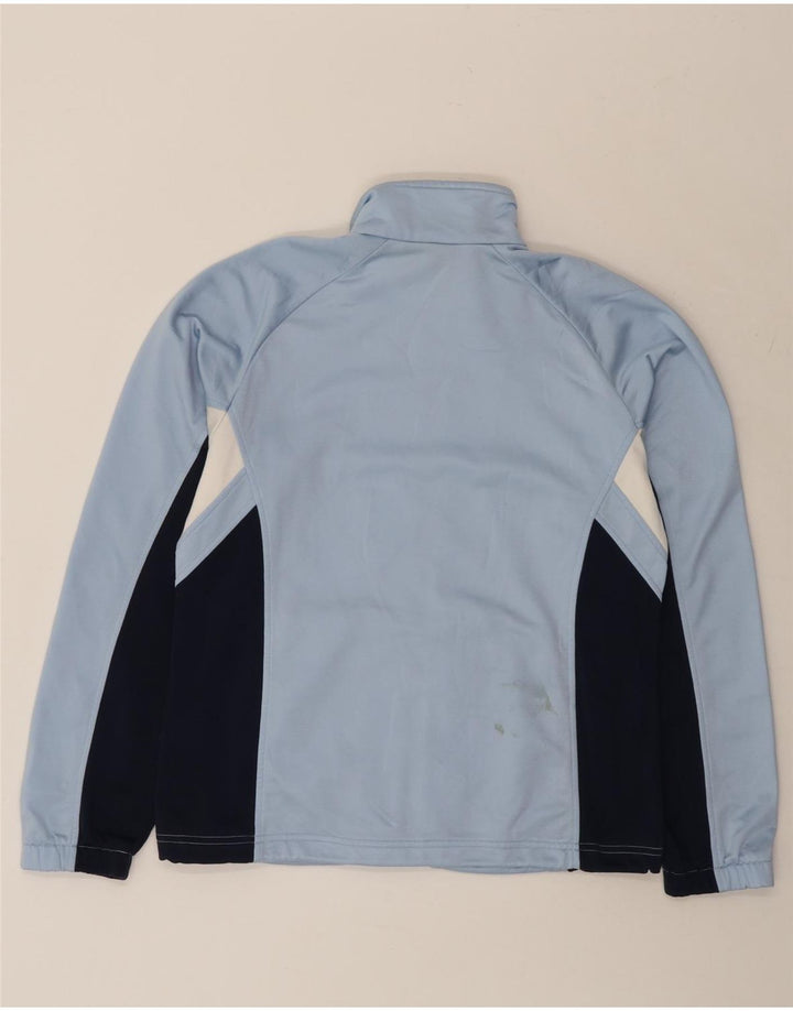 Giacca da tuta da donna Diadora in poliestere color block blu medio