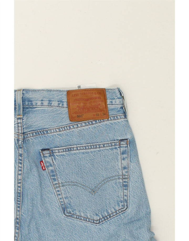 LEVI'S Jeans dritti da uomo 504 W33 L32 cotone blu