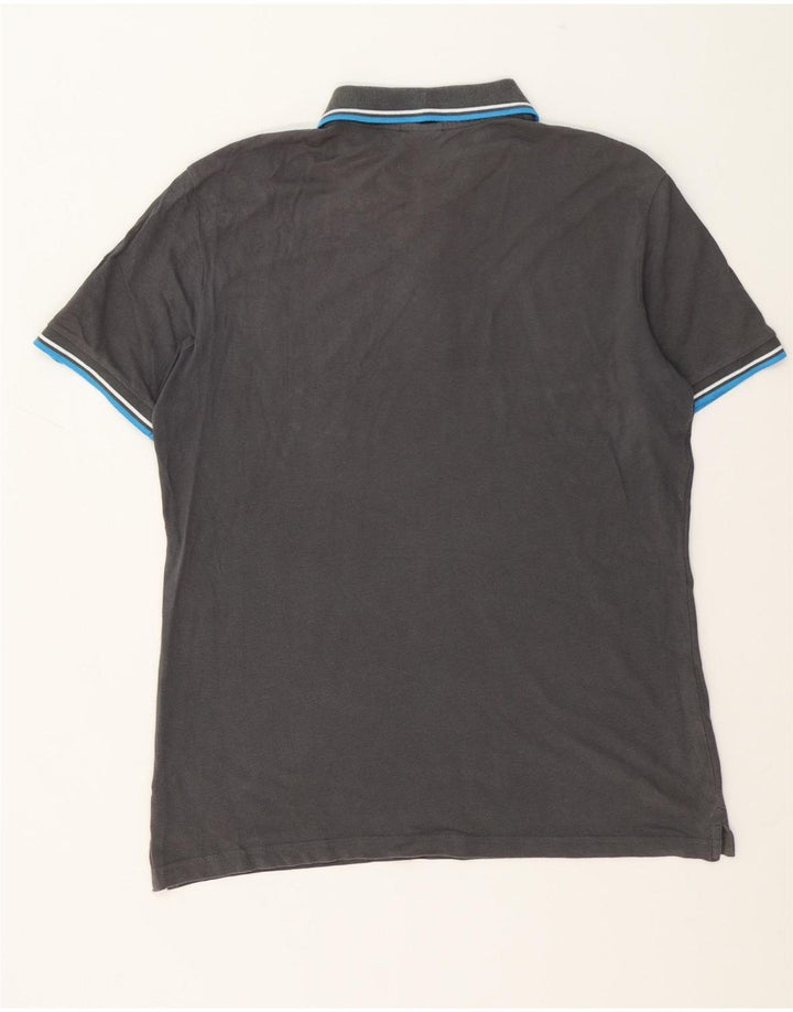 DIADORA Mens Polo Shirt 2XL Grey Cotton Vintage Diadora and Second-Hand Diadora from Messina Hembry 