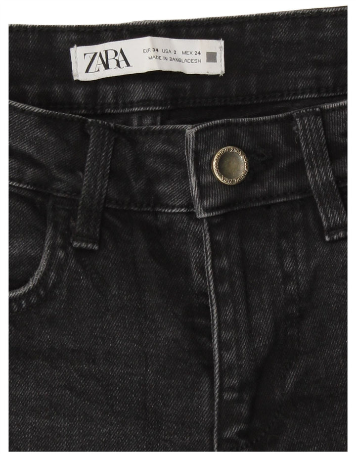 Jeans corti da donna Zara EU 34 2XS W24 L25 Grigio