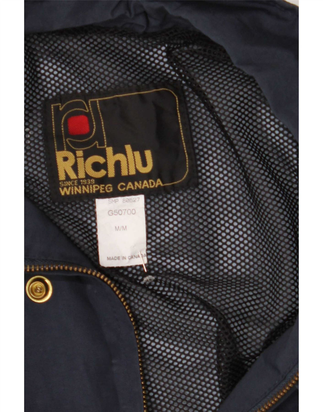 Giacca utility da uomo Richlu UK 38 nylon blu navy medio