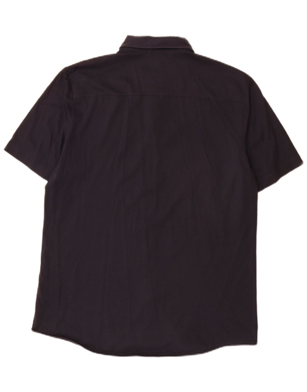 Camicia Cos da uomo a maniche corte grande in cotone blu navy