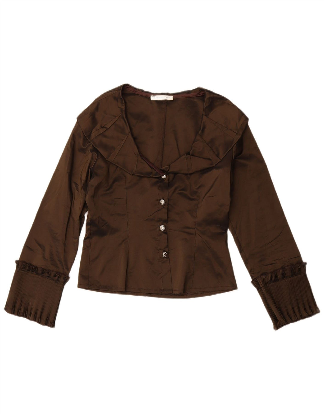 Set gonna vintage da donna a 4 bottoni in 2 pezzi IT 44 medio W30 acetato marrone