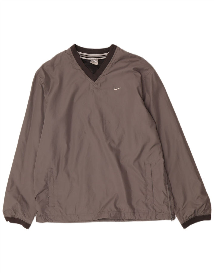 Top della tuta pullover da uomo Nike XL poliestere grigio