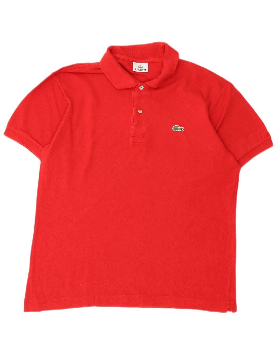 Polo da uomo Lacoste taglia 4 media in cotone rosso
