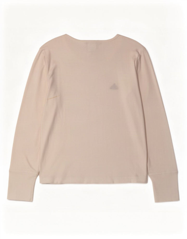 Top Adidas da donna a manica lunga UK 14 medio bianco