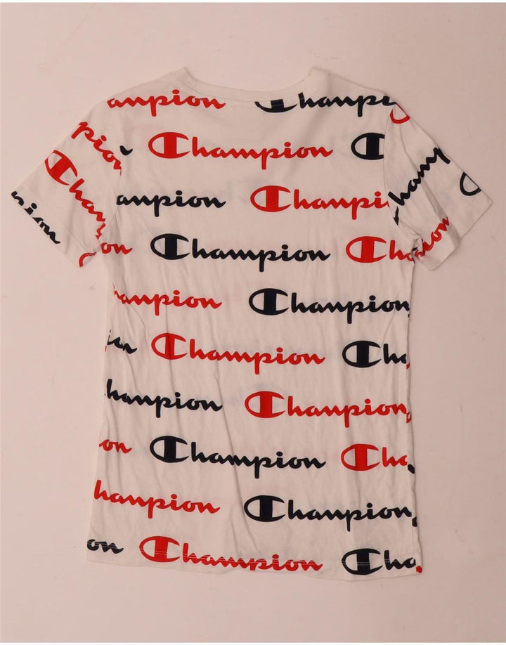 T-shirt grafica da donna Champion Top UK 12 Medium White