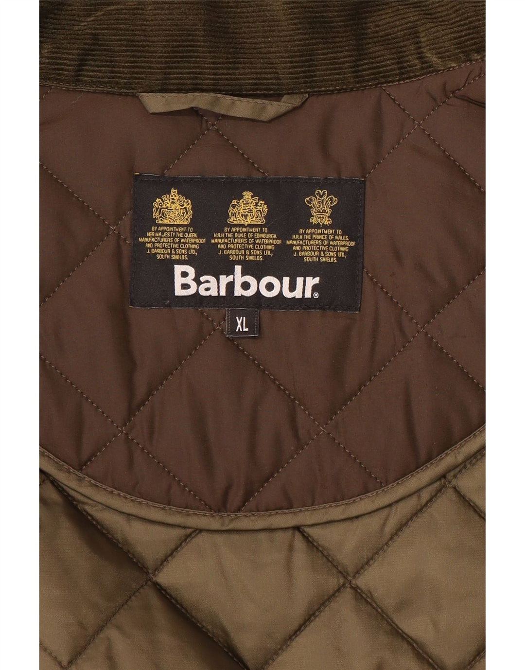 BARBOUR Giacca trapuntata da uomo UK 42 XL Poliestere marrone