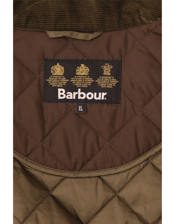 BARBOUR Giacca trapuntata da uomo UK 42 XL Poliestere marrone