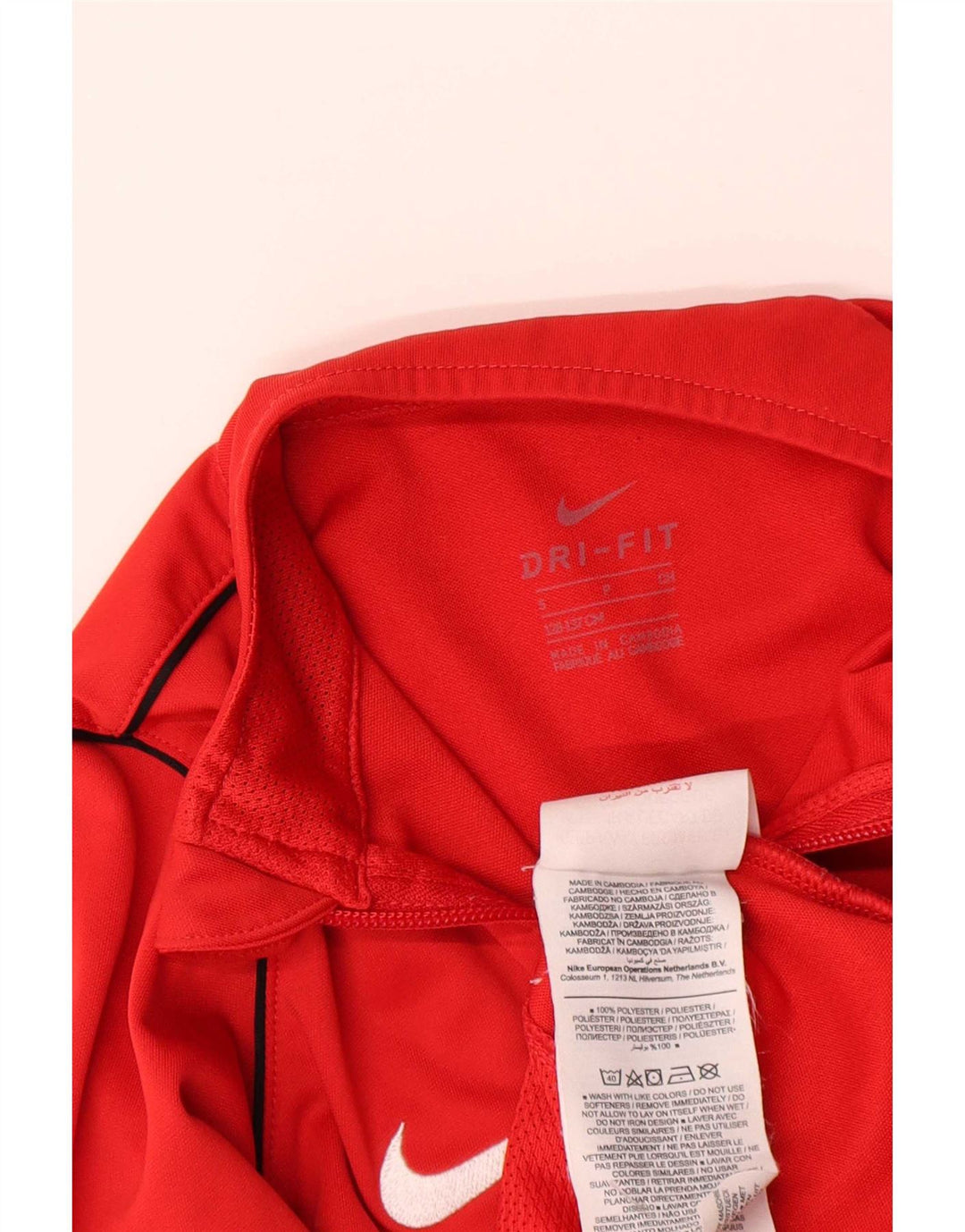 Giacca da tuta Nike da bambino Dri Fit, 8-9 anni, piccola, rossa, in poliestere