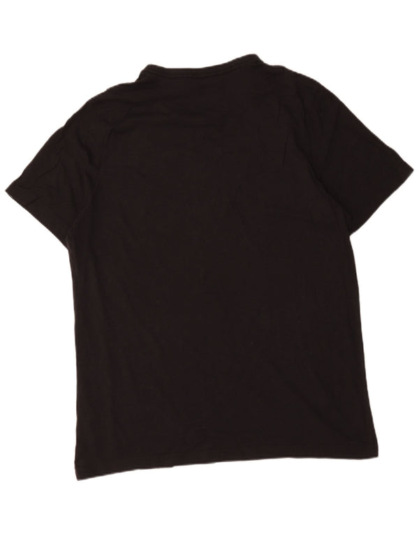 T-shirt grafica da uomo Puma Top XL in cotone nero