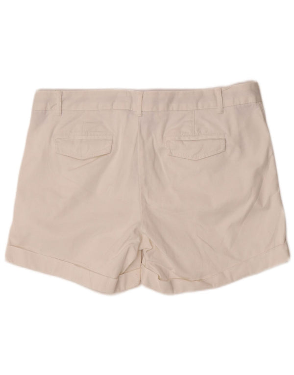 Pantaloncini chino da donna Banana Republic US 10 Large W33 cotone bianco
