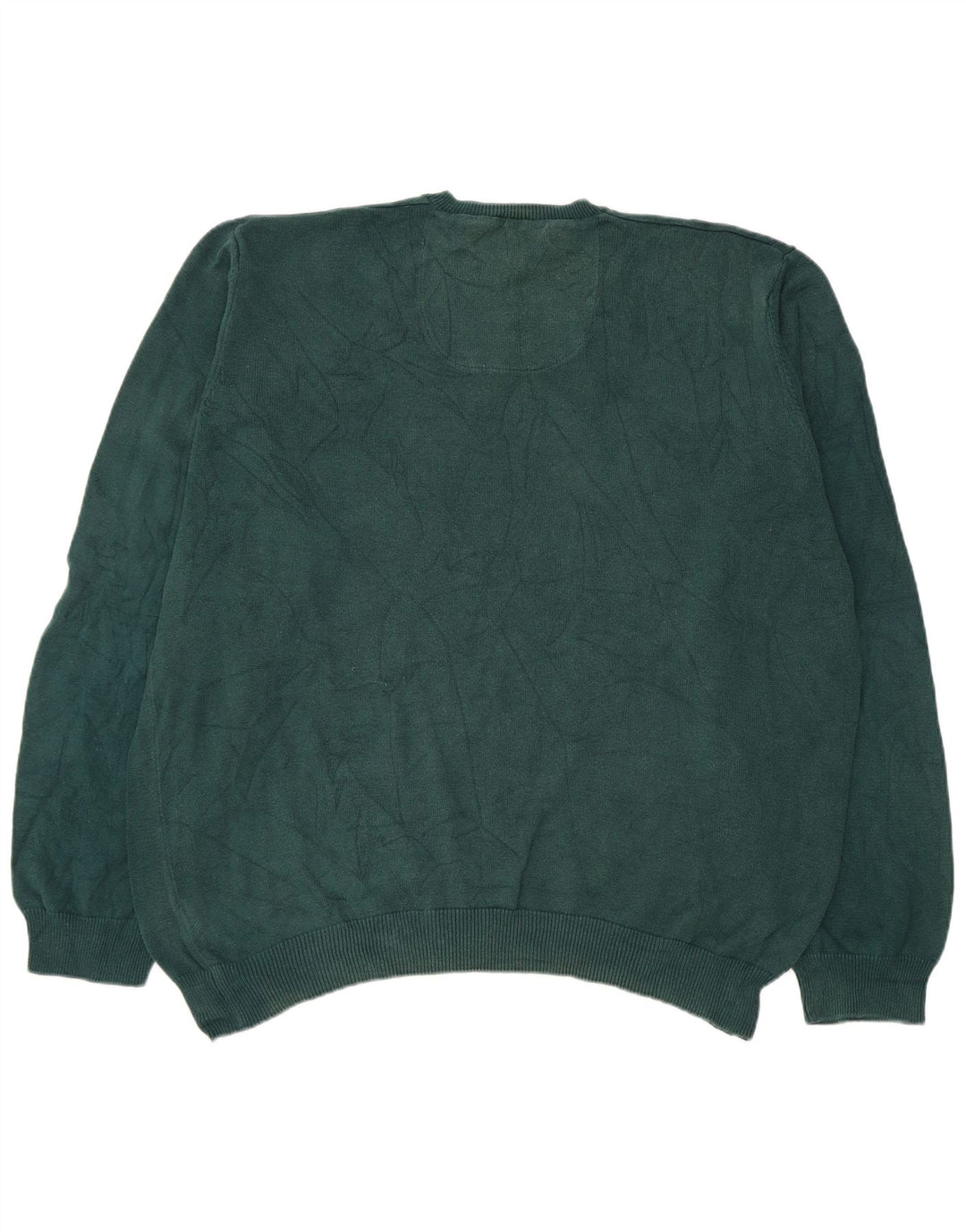 Maglione da uomo Marks & Spencer vestibilità regolare con scollo a V 2XL cotone verde