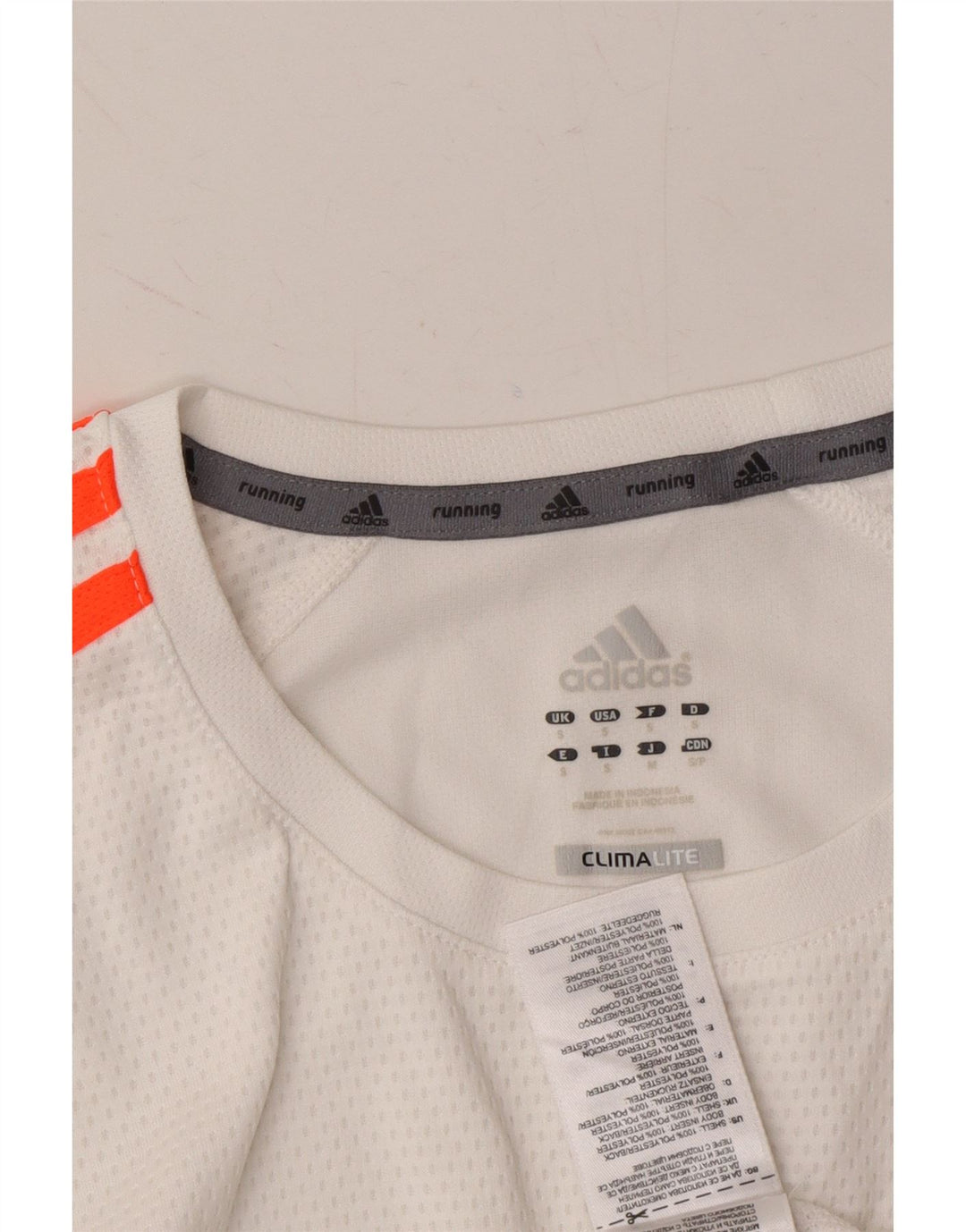 ADIDAS Mens Climalite T-Shirt Top Small White Polyester Vintage Adidas and Second-Hand Adidas from Messina Hembry 
