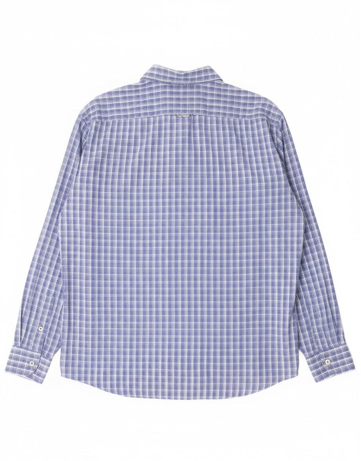 Camicia Navigare Uomo in cotone a quadri grandi blu