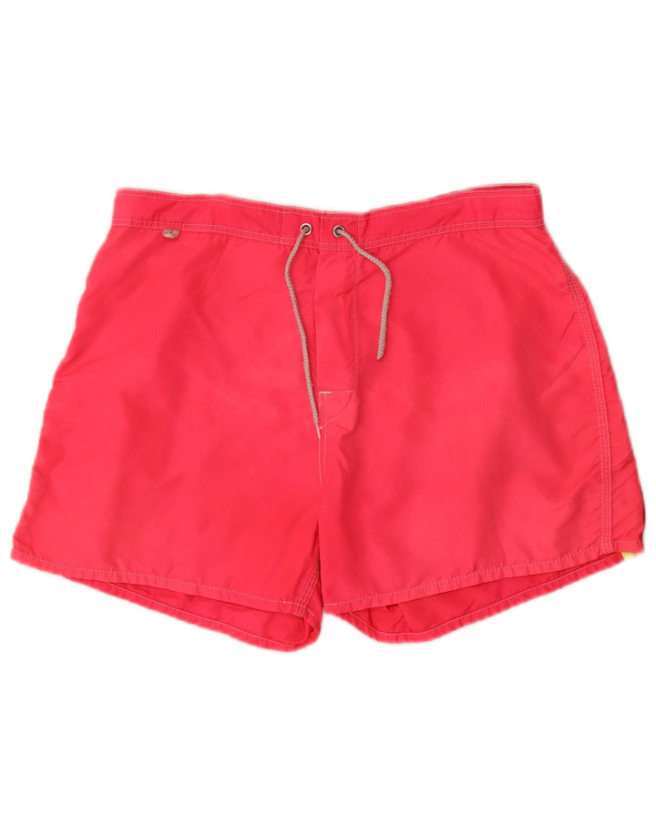 Pantaloncini da bagno da uomo Sundek in nylon rosa medio