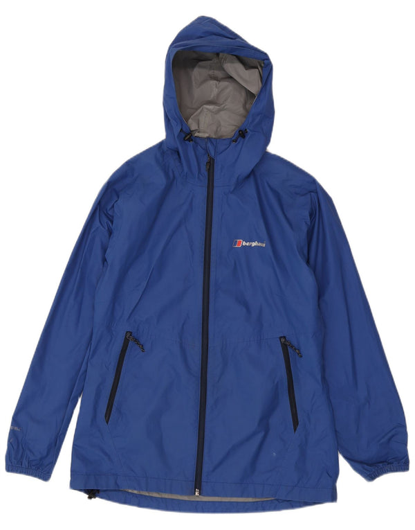 Giacca antipioggia da donna con cappuccio Berghaus UK 8 Small Blu Poliammide