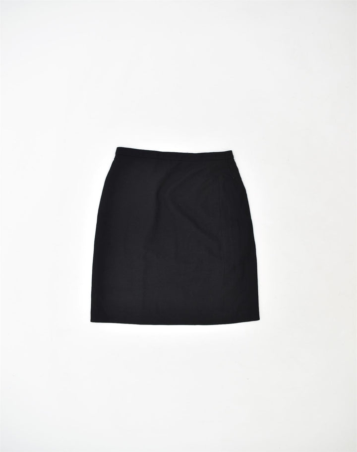 MARINA RINALDI Womens Straight Skirt W28 Medium Black Wool | Vintage | Thrift | Second-Hand | Used Clothing | Messina Hembry 