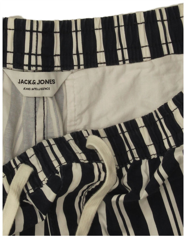 Pantaloncini chino da uomo Jack & Jones W34 grandi a righe blu navy