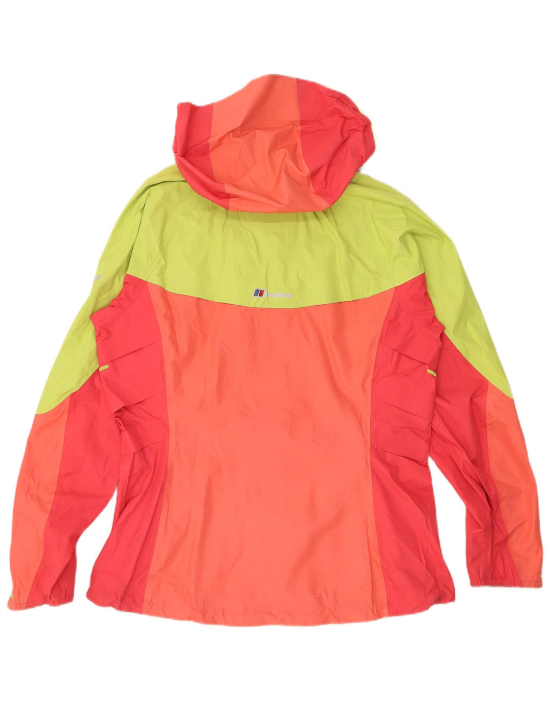 Giacca antipioggia da donna con cappuccio Berghaus UK 16 Large Orange Colourblock