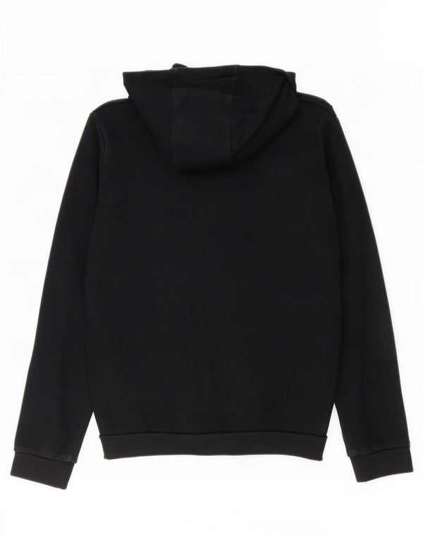 Felpa con cappuccio da ragazzo Adidas 11-12 anni in cotone nero