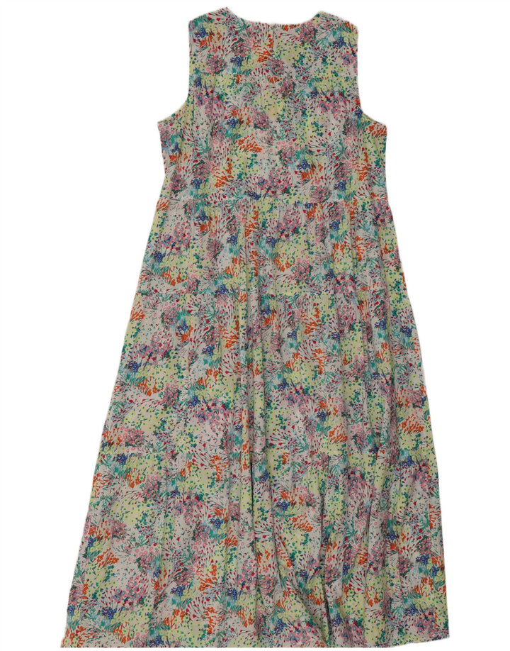 Abito lungo da donna Marks & Spencer UK 14 Grande floreale multicolore