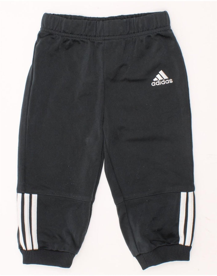 ADIDAS Baby Boys Joggers Tracksuit Trousers 9-12 Months Grey Polyester Vintage Adidas and Second-Hand Adidas from Messina Hembry 