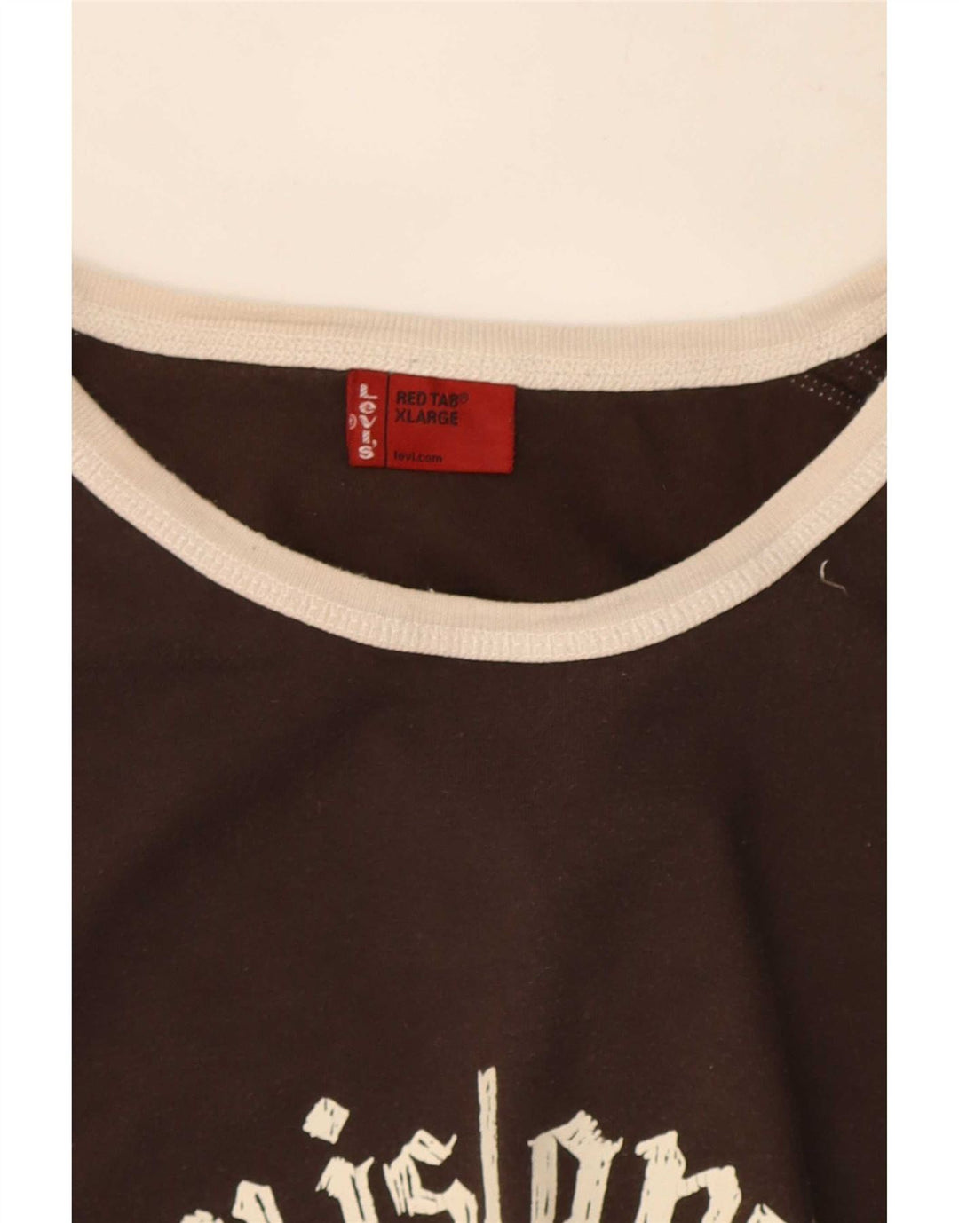 Levi's Top grafico da uomo a maniche lunghe XL color block marrone