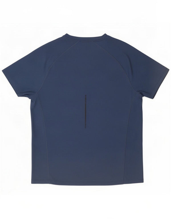 T-shirt Asics da uomo grande blu poliestere