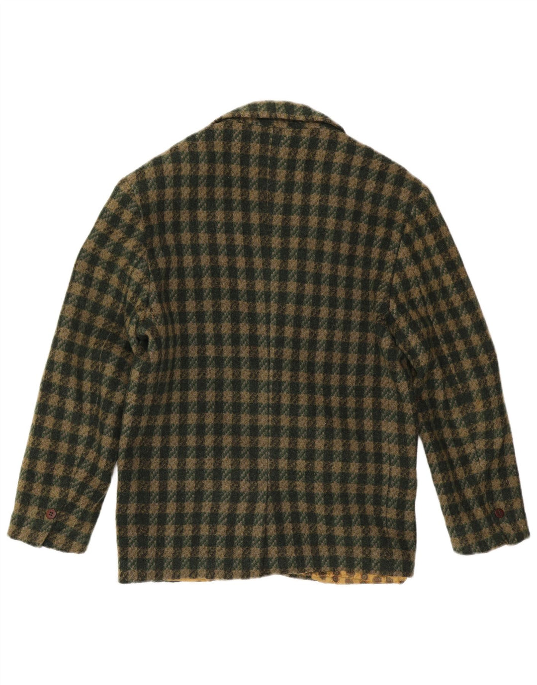 Giacca blazer da uomo a 2 bottoni DUK UK 38 verde medio a quadri